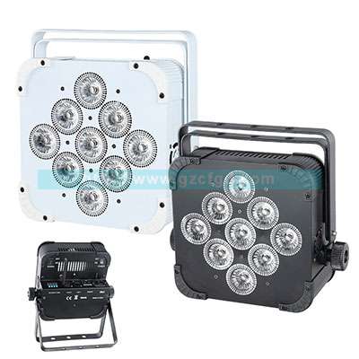 9pcs Wireless DMX & Battery Par